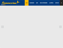 Tablet Screenshot of flamencotour.com